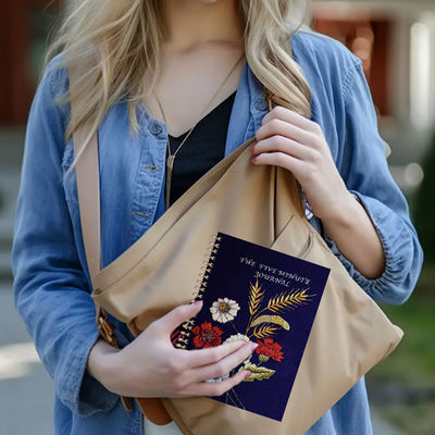 エンボス加工デザイン スパイラルハードカバーノート ビジネスパフォーマンス