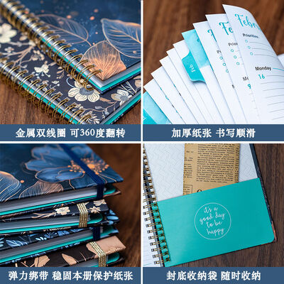 100 ページ カスタム日記ノートブック 1 科目 ビジネスドキュメントのために制作された 個人ノートとアイデアの記録