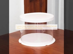 カスタム注文 CMYK/パントンオフセント印刷とカスタム印刷付きケーキボックス受付