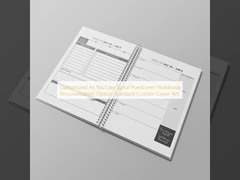 お好みに合わせてカスタマイズ スパイラルハードカバーノート パーソナライズオプション 標準カスタムカバーアート