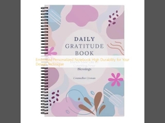 エンボス加工パーソナライズノート 高耐久性 デザインテクニックに