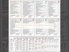 アーティストの完璧な仲間 パーソナライズされたノートブック アーティスティックなスタイル
