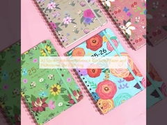 A5 スパイラルハードカバーノート、罫線入り、プロ仕様のスパイラル綴じ