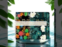 ロゴ印刷 A5 スパイラル型ハードカバーノートブック パーソナライゼーションオプションとドットグリッド紙レイアウト