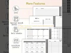 15ページ ハードカバー カスタム・ジャーナル・ノートブック カスタマイズ可能なカバー