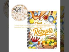 ヴィンテージスタイル 彫刻デザイン ハードカバー スパイラル ハードカバー ノートブック ハードカバー カバー 素材