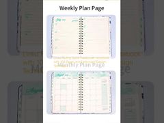 エンボス加工デザイン、100ページ、罫線入り、スパイラル綴じハードカバーノート