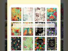 ビジネスプロフェッショナルのための黒いカバーの芸術的なカスタム日記ノートブック