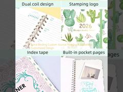 スパイラルバインディング カスタムジャーナルノート ポケットなし カスタマイズデザイン