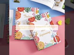 300gsmの表紙の黒色標準スパイラルハードカバーノート