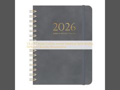 5.8 x 8.3 インチ カスタムジャーナルノート スパイラルバインディング ビジネス要件に最適