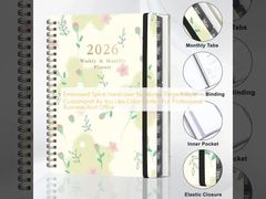 Embossed Spiral Hardcover Notebook Elegant Style Customized As You Like Color Perfect For Professional Business And Office