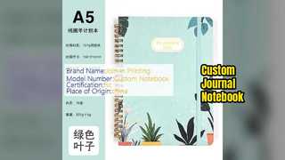 カスタム ジャーナル ノート ホワイト ページのエレガントなデザイン