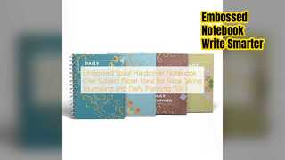 メモや日記用のエンボススパイラルノートブック